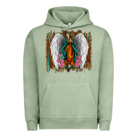 Pigment Oil Green lady of guadalupe Urban Hoodie - Jasminsmagicworld