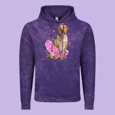 Labrador Retriever Dog With Tutu Vintage Hoodie Designed By Lillyallendesigns