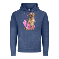 Vintage Denim Labrador Retriever Dog With Tutu Vintage Hoodie - LillyAllenDesigns
