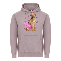 Vintage Zinc Labrador Retriever Dog With Tutu Vintage Hoodie - LillyAllenDesigns
