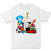 White Soccer Frappe Coffee Premium Tee - FaDigitalArtStudio