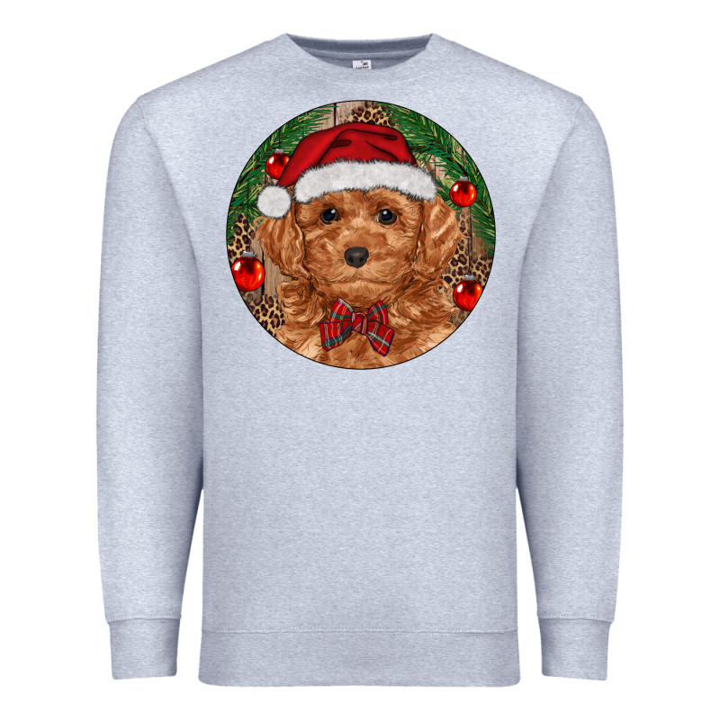 Christmas Toy Poodle Premium Sweatshirt by RanaPortraitStore | Teevron