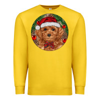 Lemon Christmas Toy Poodle Premium Sweatshirt - RanaPortraitStore