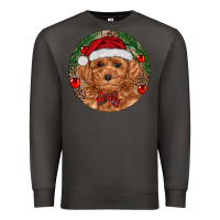 Smoke Christmas Toy Poodle Premium Sweatshirt - RanaPortraitStore