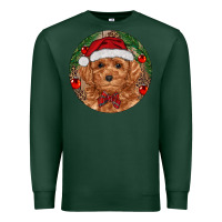 Sports Green Christmas Toy Poodle Premium Sweatshirt - RanaPortraitStore