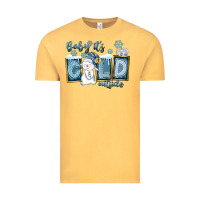 Vintage Mustard Baby It's Cold Outside Vintage Tee - FaDigitalArtStudio