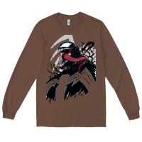 Chestnut VENOM ART Long Sleeve Tee - DesigneFamous