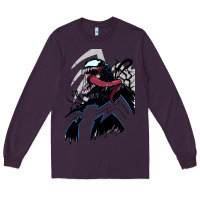 Plum VENOM ART Long Sleeve Tee - DesigneFamous