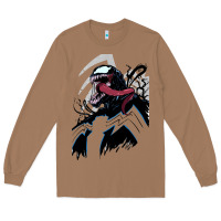 Toasted Coconut VENOM ART Long Sleeve Tee - DesigneFamous
