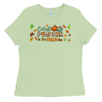 Matcha cutest pumpkin in the patch lebbey glass Ladies Tee - BundleAndBundleShop