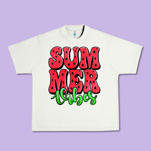 Summer Vibes Watermelon Urban Heavy Tee Designed By Jasminsmagicworld