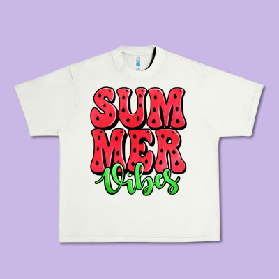 Summer Vibes Watermelon Urban Heavy Tee Designed By Jasminsmagicworld