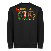 Black What The Elf Christmas Heavyweight Sweatshirt - RanaPortraitStore