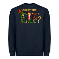 Navy What The Elf Christmas Heavyweight Sweatshirt - RanaPortraitStore