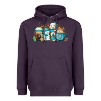 Plum winter snowman coffee cups Heavyweight Hoodie - Jasminsmagicworld