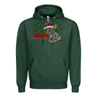 Sports Green merry christmas french bulldog Zipper Hoodie - RanaPortraitStore