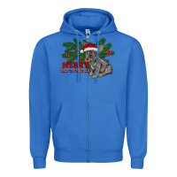 True Royal merry christmas french bulldog Zipper Hoodie - RanaPortraitStore