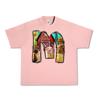 Salmon farm life alphabet lowercase letters m Urban Heavy Tee - BundleAndBundleShop