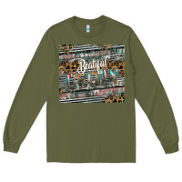Army Green beautiful crazy Long Sleeve Tee - CowhideDigitalArt