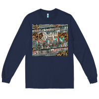 Navy beautiful crazy Long Sleeve Tee - CowhideDigitalArt