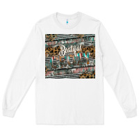 White beautiful crazy Long Sleeve Tee - CowhideDigitalArt