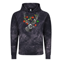Cloud Black Mule deer with Vintage Hoodie - LillyAllenDesigns