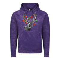 Cloud Purple Mule deer with Vintage Hoodie - LillyAllenDesigns