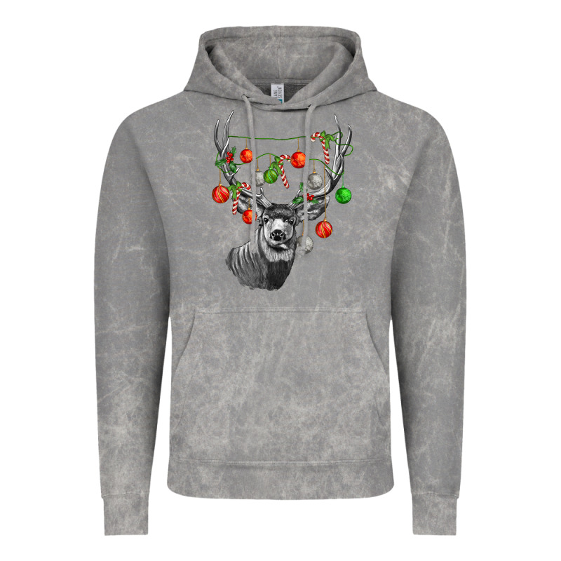 Mule Deer With Vintage Hoodie by LillyAllenDesigns | Teevron