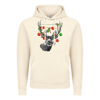 Vintage Artic Mule deer with Vintage Hoodie - LillyAllenDesigns
