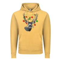 Vintage Mustard Mule deer with Vintage Hoodie - LillyAllenDesigns