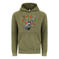 Vintage Olive Mule deer with Vintage Hoodie - LillyAllenDesigns