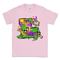 Bubblegum Pink louisiana map alligator mardi gras olivia Classic Tee - OliviaCreatesArt