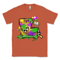 Copper louisiana map alligator mardi gras olivia Classic Tee - OliviaCreatesArt
