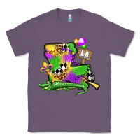 Lavender louisiana map alligator mardi gras olivia Classic Tee - OliviaCreatesArt