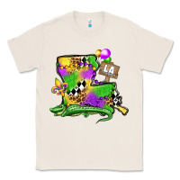 Natural louisiana map alligator mardi gras olivia Classic Tee - OliviaCreatesArt