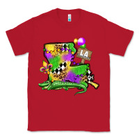 Red louisiana map alligator mardi gras olivia Classic Tee - OliviaCreatesArt