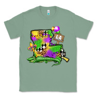 Sage louisiana map alligator mardi gras olivia Classic Tee - OliviaCreatesArt