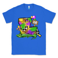 True Royal louisiana map alligator mardi gras olivia Classic Tee - OliviaCreatesArt