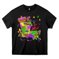 Black louisiana map mardi gras olivia Heavy Core Tee - OliviaCreatesArt