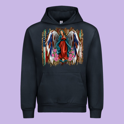 Lady Of Guadalupe Th Of July Urban Hoodie Designed By Jasminsmagicworld