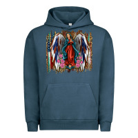 Pigment Midnight Navy lady of guadalupe th of july Urban Hoodie - Jasminsmagicworld