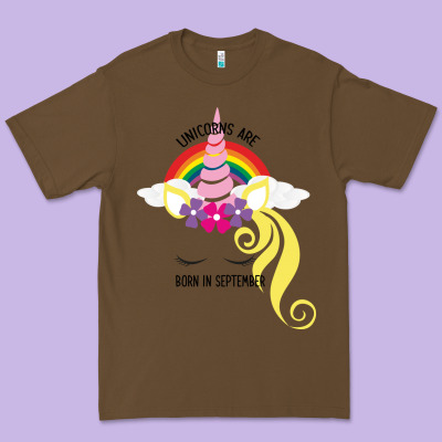 Unicorns Are Born In September Premium Tee Designed By Bettercallsaul