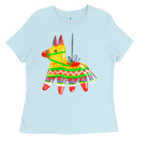 Baby Blue pinata Ladies Tee - FaDigitalArtStudio