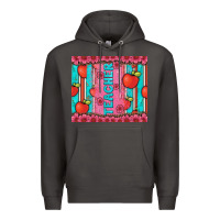 Smoke teacher with  flower glitter and serape leopard Premium Hoodie - Artiststas