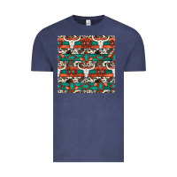 Vintage Denim native american aztec seamless pattern 3 Vintage Tee - BundleAndBundleShop