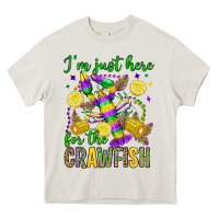Cream ı'm just here for the crawfish olivia Heavy Core Tee - OliviaCreatesArt