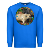 True Royal Christmas Charolais Bull And Black Angus Bull Premium Sweatshirt - RanaPortraitStore