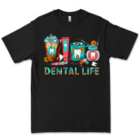 Black Dental Life Dentist Coffee Cups Premium Tee - FaDigitalArtStudio