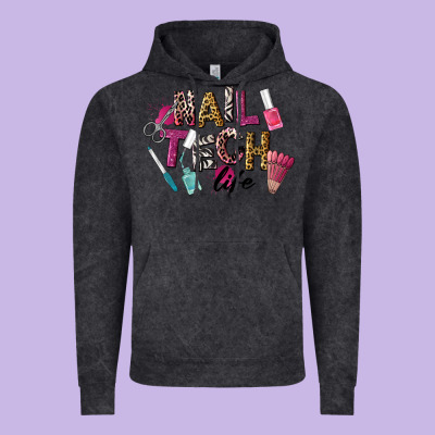 Nail Tech Life Vintage Hoodie Designed By Lillyallendesigns