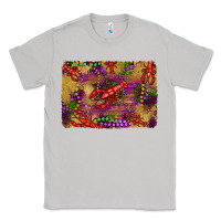 Moon Dust mardi gras crawfısh leopard wood and glitter background Classic Tee - Artiststas